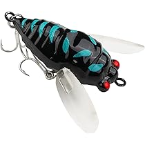 セミ型ルアー～湖面の蝉 □蝉□セミルアー5個セット□4.5cm クローラー系 バス系/ナマズ